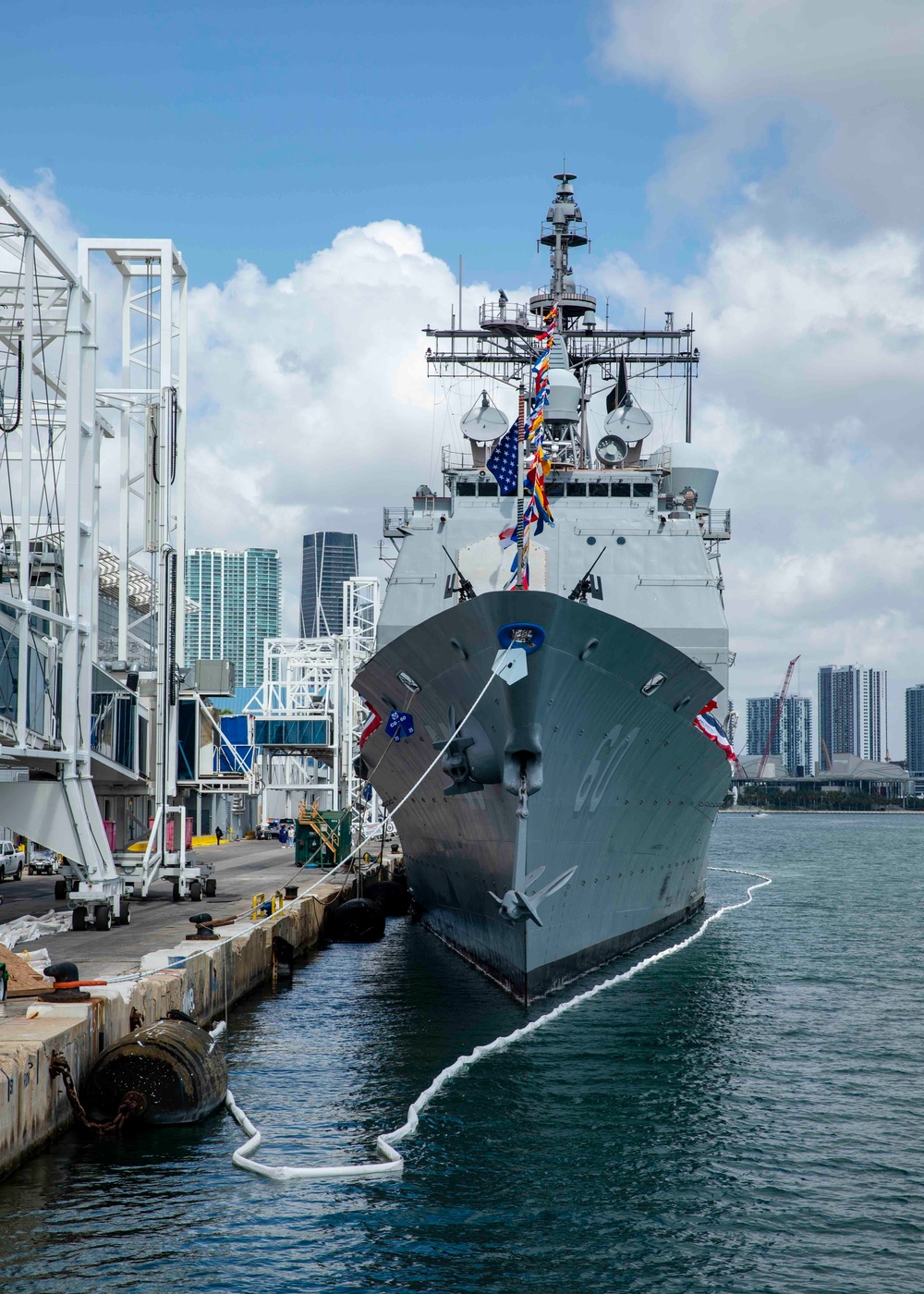 “Capt” Rick Murphy and Brie Gabrielle tour USS Leyte Gulf