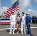 “Capt” Rick Murphy and Brie Gabrielle tour USS Leyte Gulf