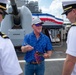 “Capt” Rick Murphy and Brie Gabrielle tour USS Leyte Gulf