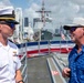 “Capt” Rick Murphy and Brie Gabrielle tour USS Leyte Gulf