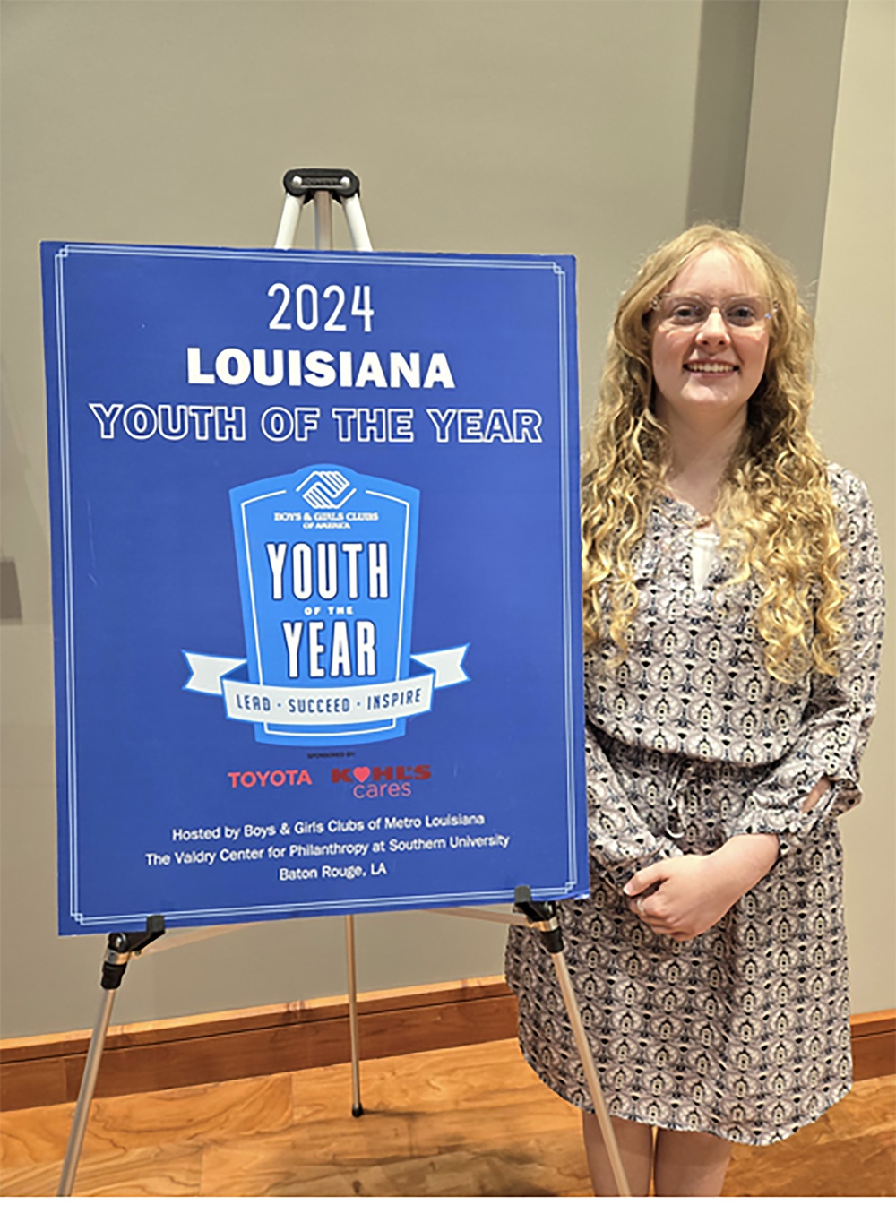 Fort Johnson youth wins Boys, Girls Club Louisiana military youth of year