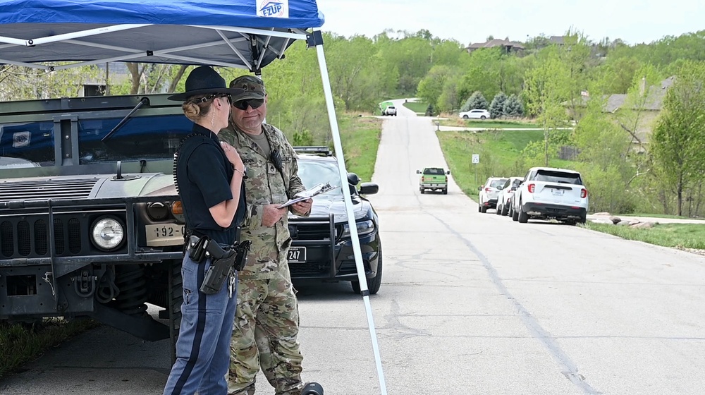 Nebraska National Guard supports local law enforcement with tornado response