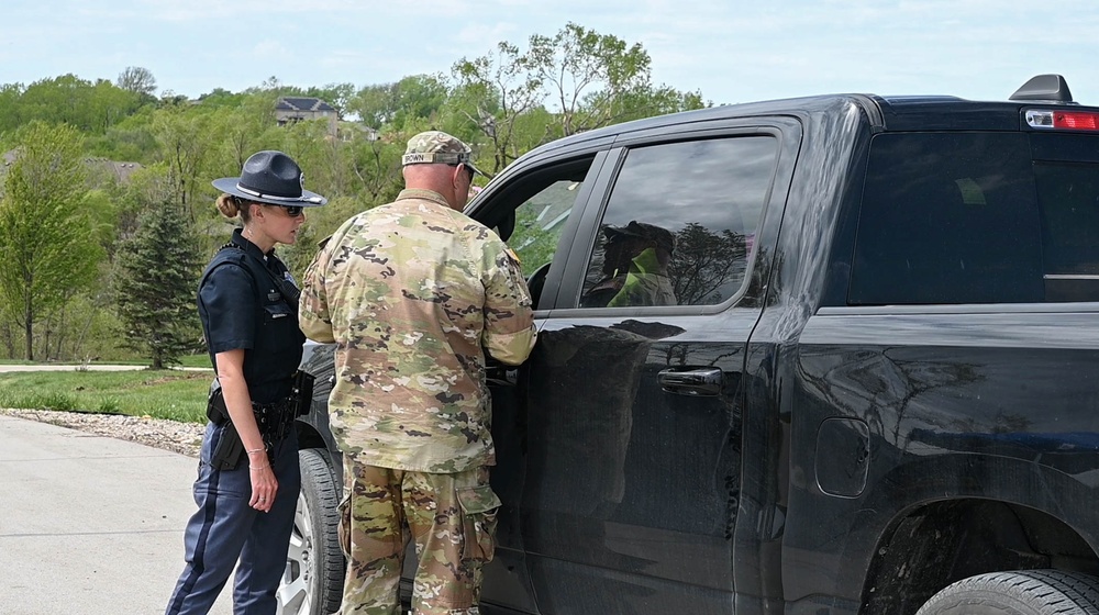 Nebraska National Guard supports local law enforcement with tornado response