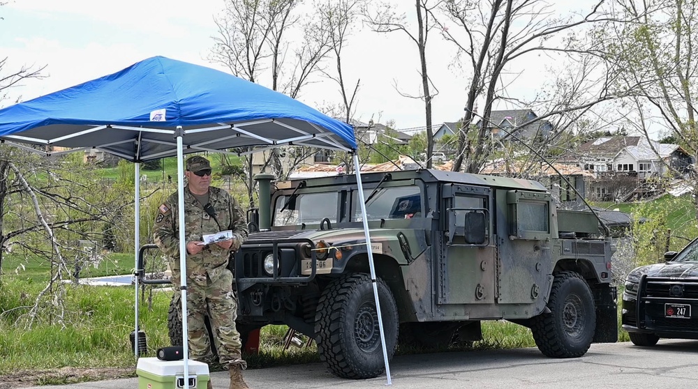 Nebraska National Guard supports local law enforcement with tornado response