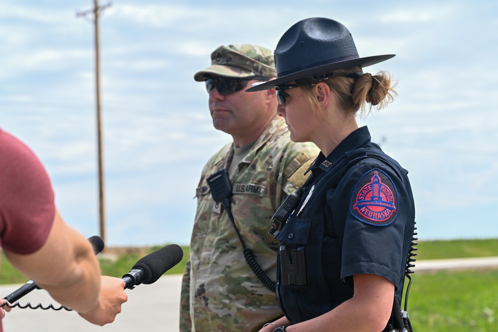 Nebraska National Guard supports local law enforcement with tornado response