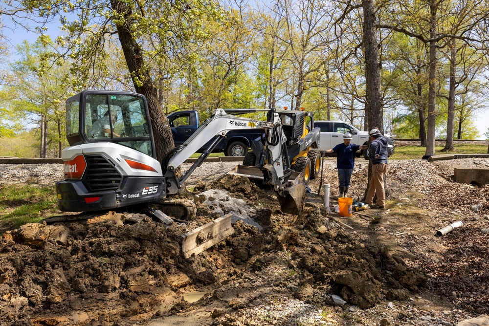 Maintenance team prepares facilities for happy campers