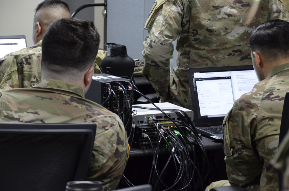 Michigan National Guard Defense Cyber Operations Element and Detachment 1 , 172nd Cyber Protection Team receive training from the Maryland Army National Guard and National Guard Bureau