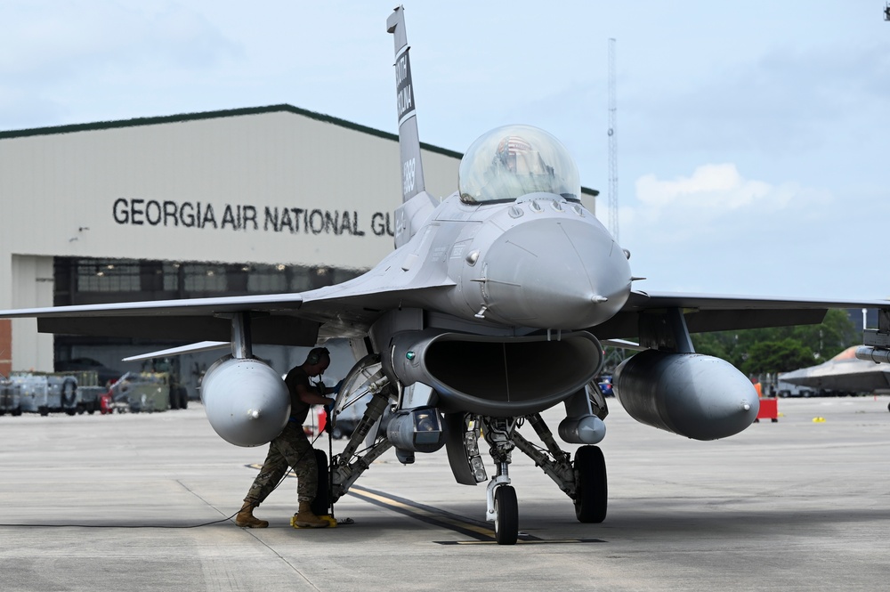 F-16 Prepares for Flight at Sentry Savannah 2024
