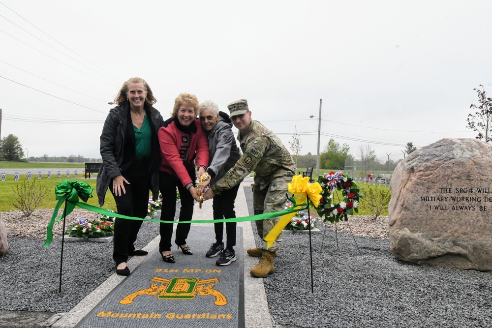 Fort Drum Military Police unveil a lasting tribute to military working dogs