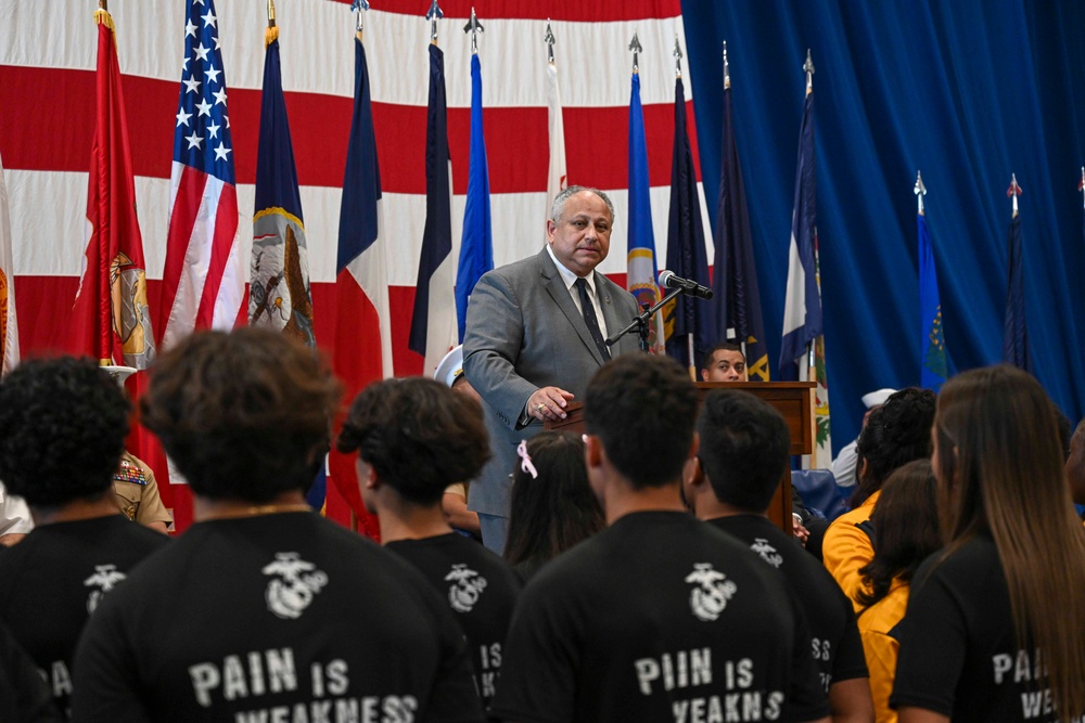 SECNAV Administers Oath of Enlistment Aboard USS Bataan