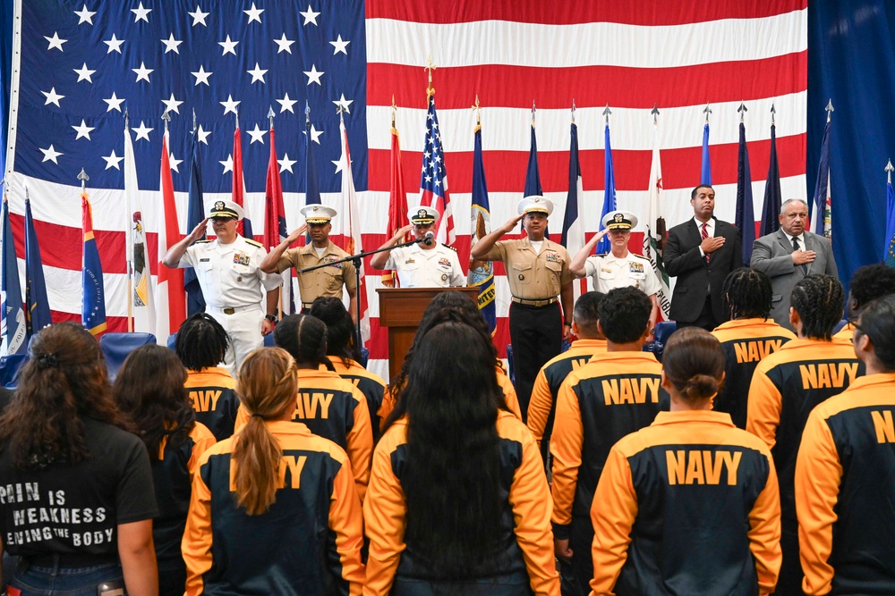 SECNAV Administers Oath of Enlistment Aboard USS Bataan