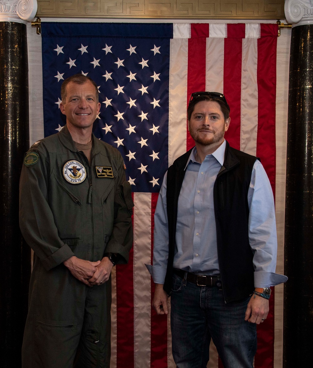 Assistant Secretary of Defense Tours USS Carl Vinson (CVN 70)