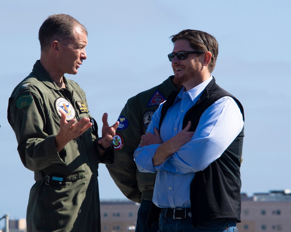 Assistant Secretary of Defense Tours USS Carl Vinson (CVN 70)