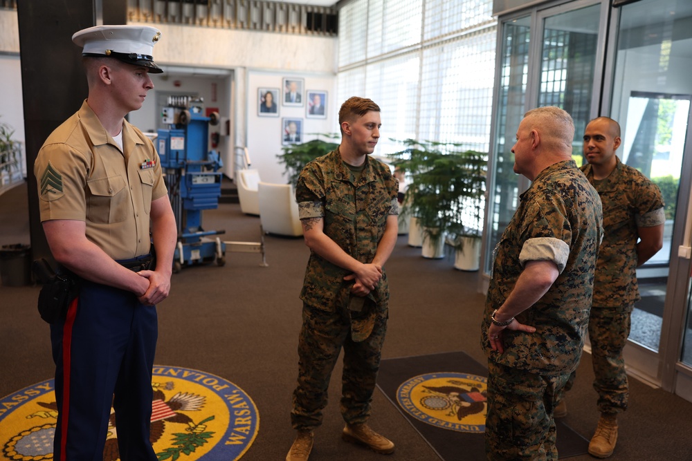 Maj. Gen. Sofge Visits U.S. Embassy Warsaw