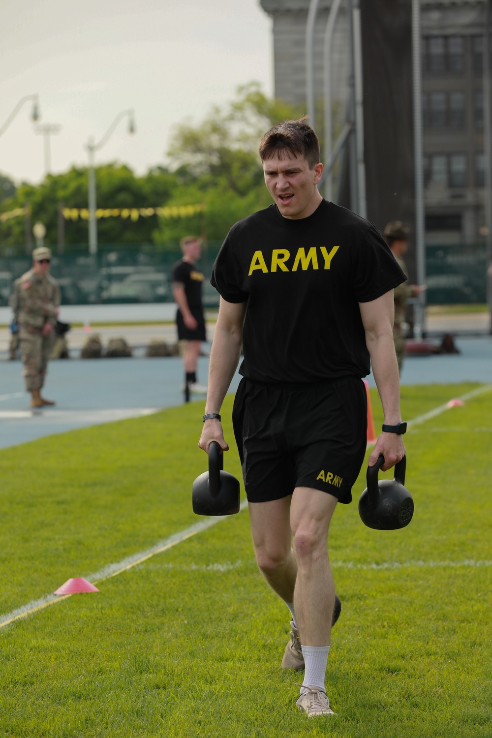 West Virginia Army National Guard Soldier Conducts Army Combat Fitness Test during R2BWC24