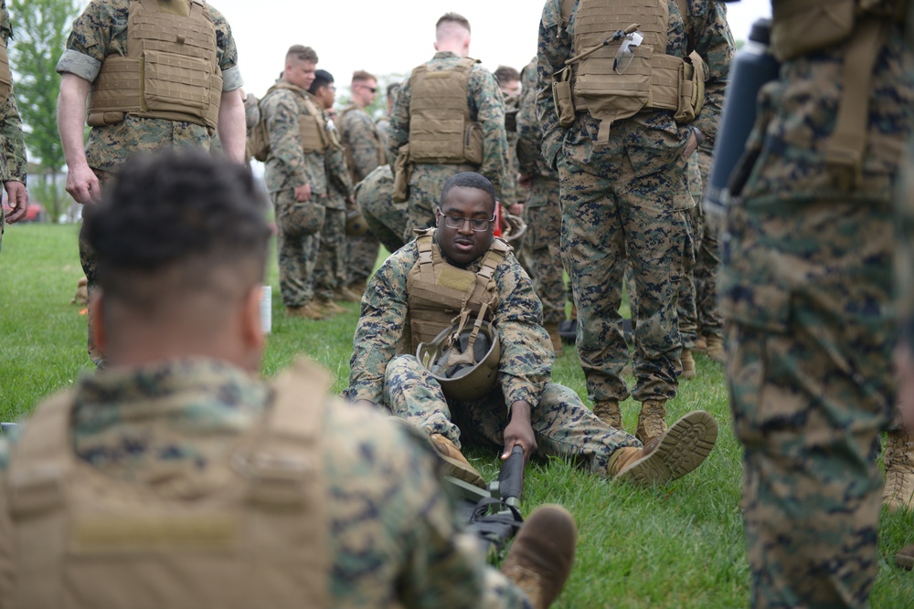 Marines, Indiana Guardsmen train to save lives