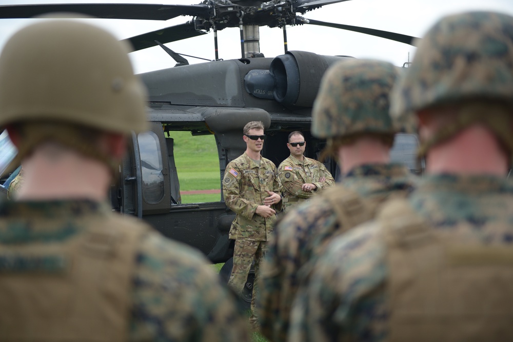 Marines, Indiana Guardsmen train to save lives