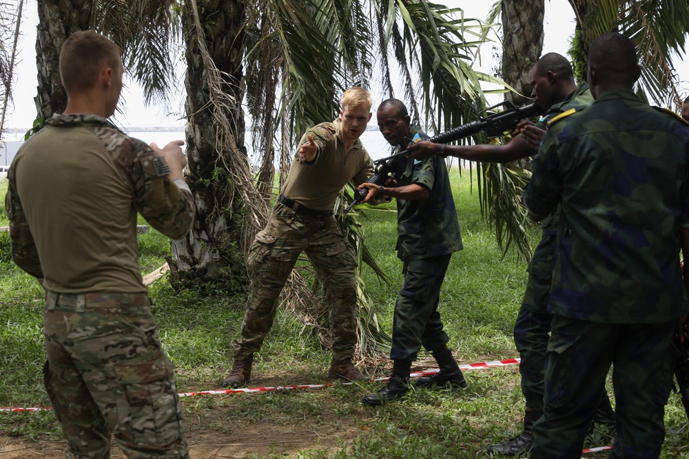 10 African Nations Conduct Medical and Close Quarters Combat Training During Obangame Express 2024