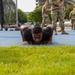 Delaware Army National Guard Soldier at the Bottom of a Hand Release Push-up for the Army Combat Fitness Test