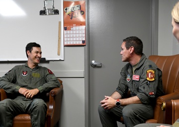 NASCAR driver Joey Logano visits Shaw