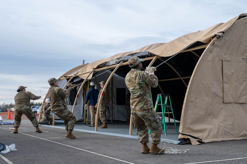 FSS builds tents during ACE exercise