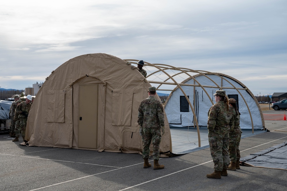 FSS builds tents during ACE exercise