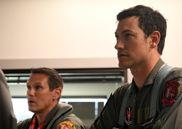 NASCAR driver Joey Logano visits Shaw