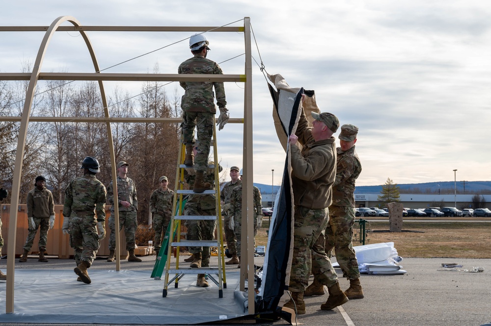 FSS builds tents during ACE exercise