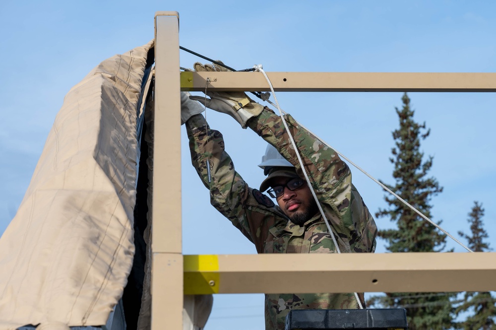FSS builds tents during ACE exercise