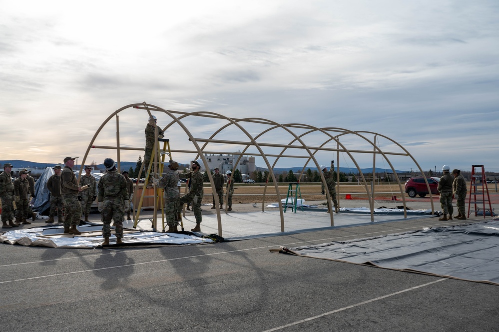 FSS builds tents during ACE exercise