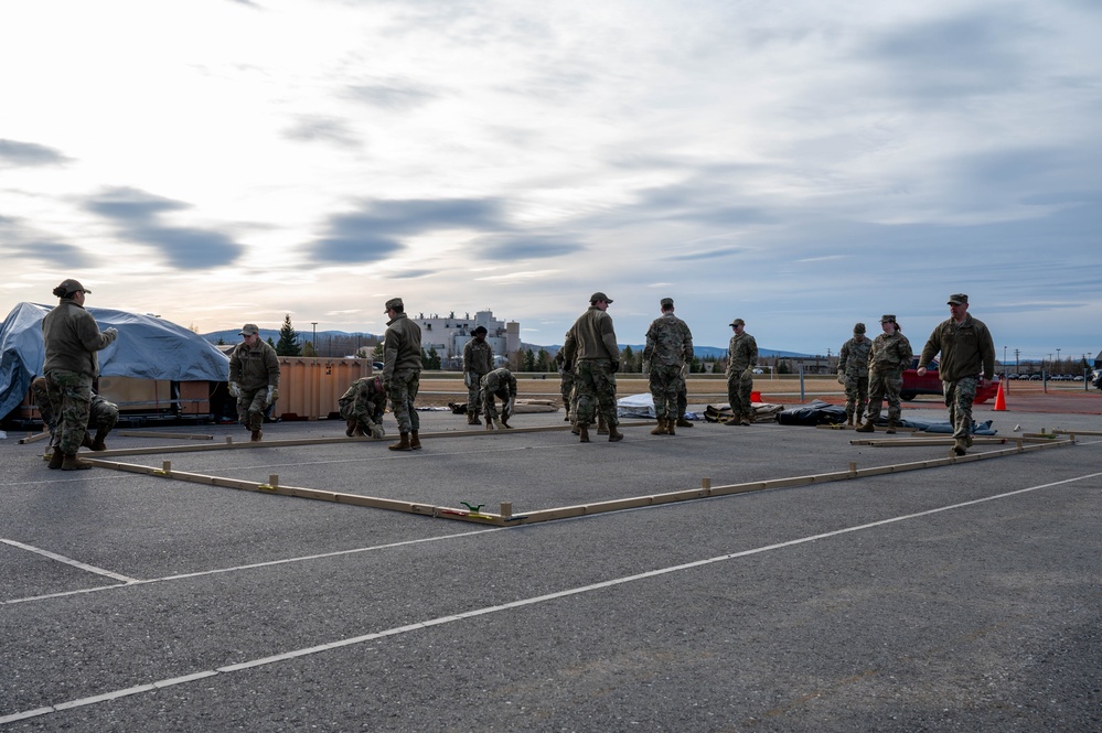 FSS builds tents during ACE exercise