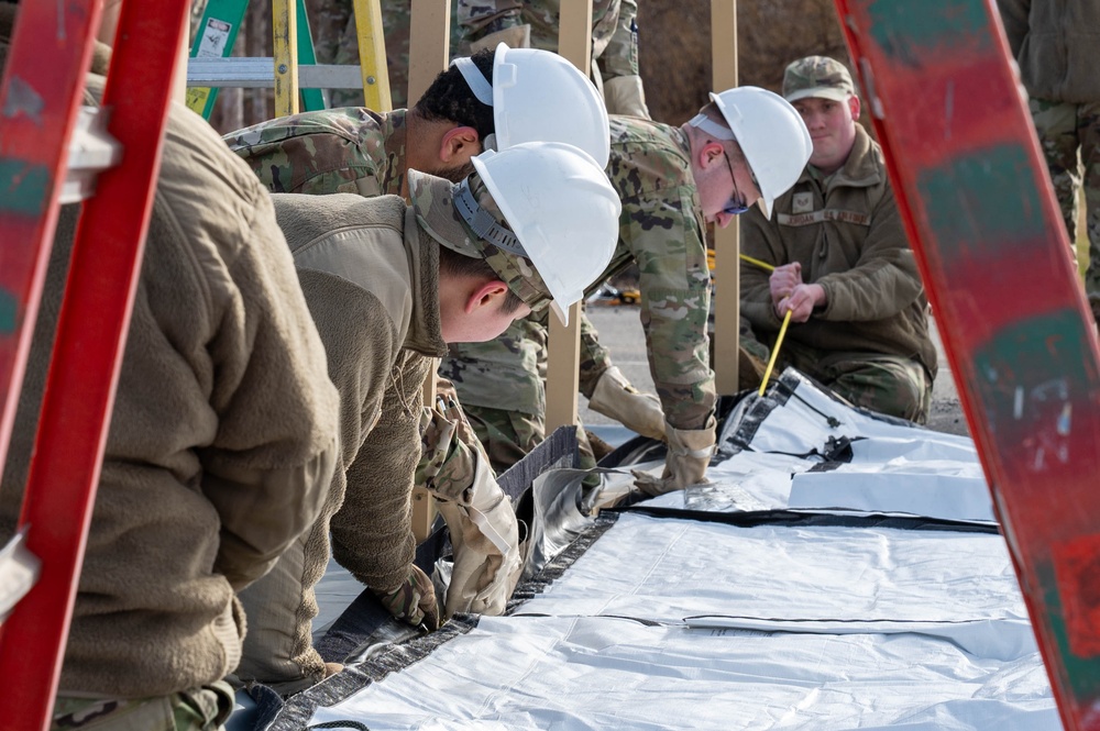 FSS builds tents during ACE exercise