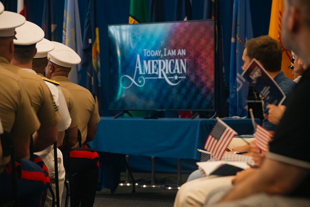 Miami Residents Become U.S. Citizens Aboard USS Bataan