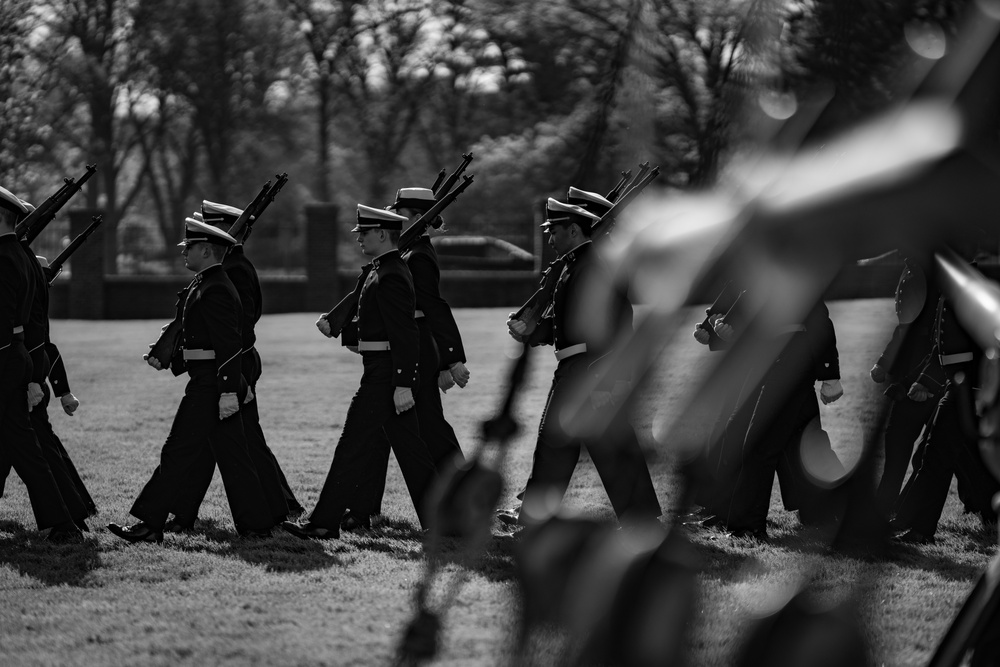 Coast Guard Academy holds change of watch Regimental Review