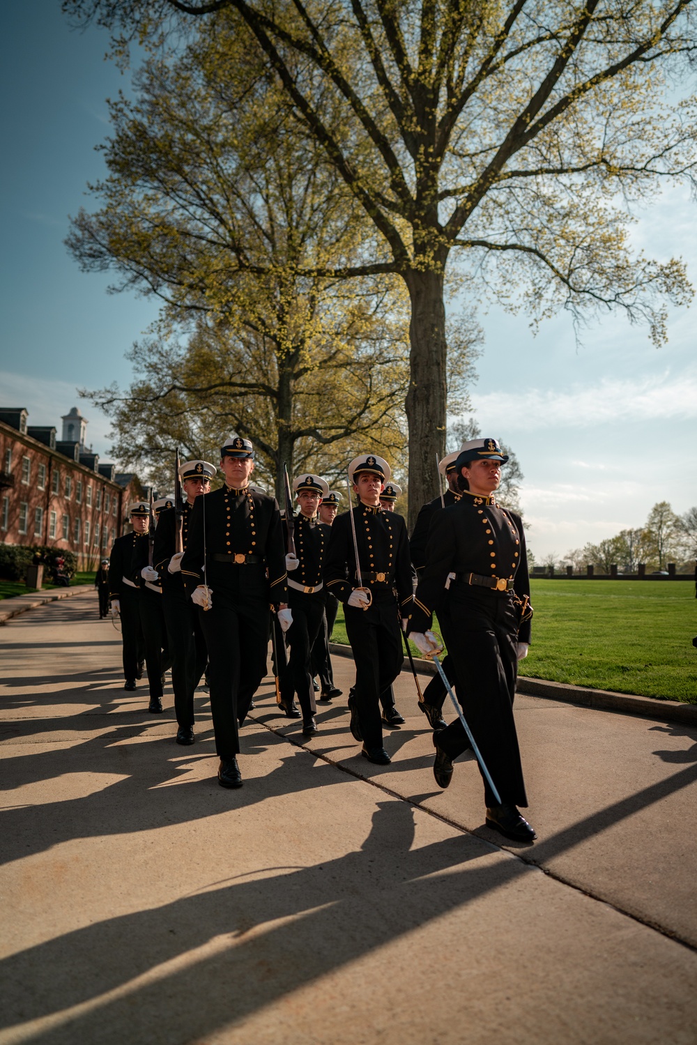 Coast Guard Academy holds change of watch Regimental Review