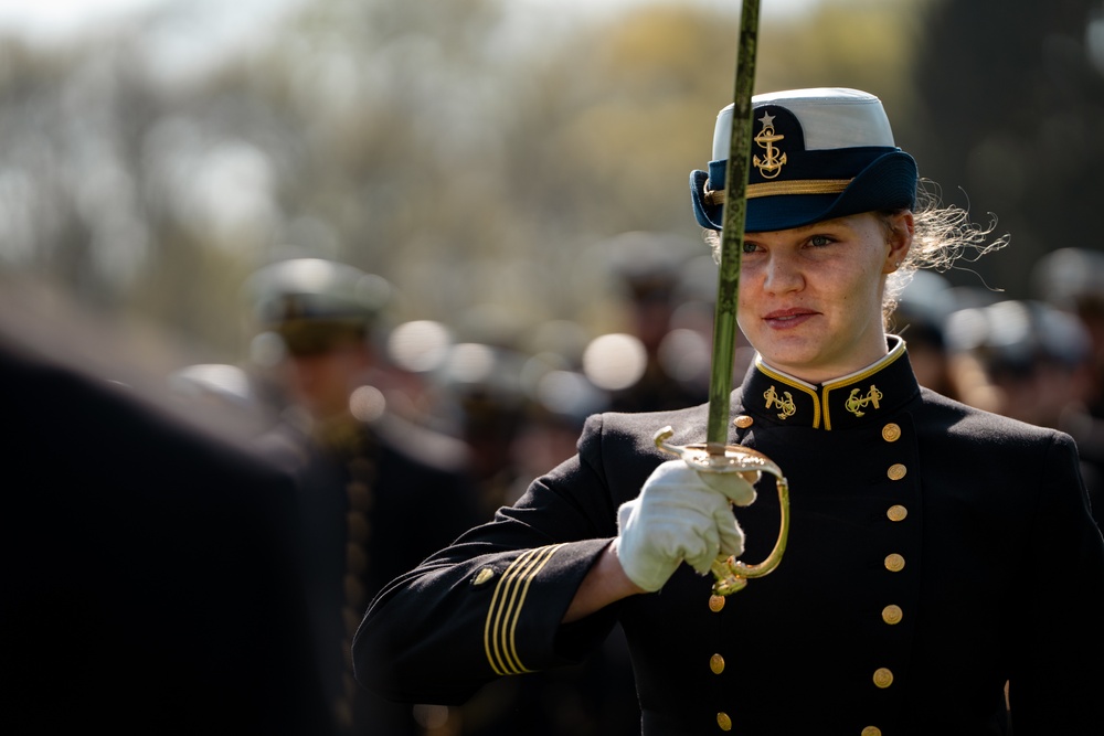 Coast Guard Academy holds change of watch Regimental Review