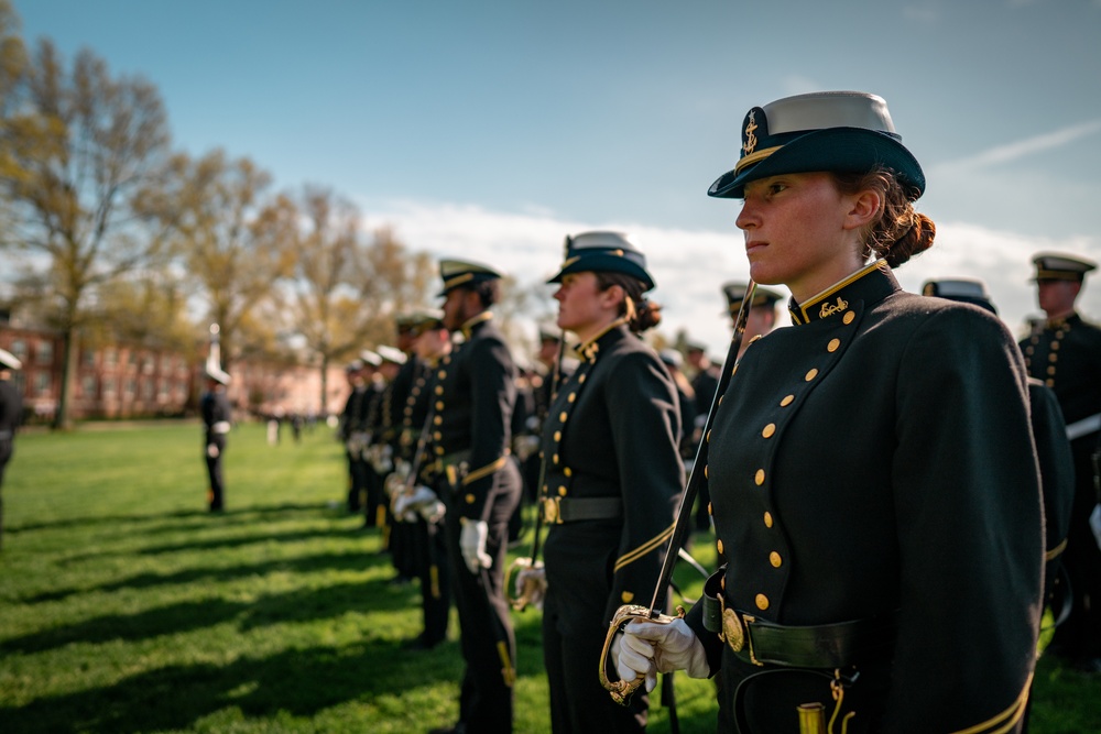 Coast Guard Academy holds change of watch Regimental Review