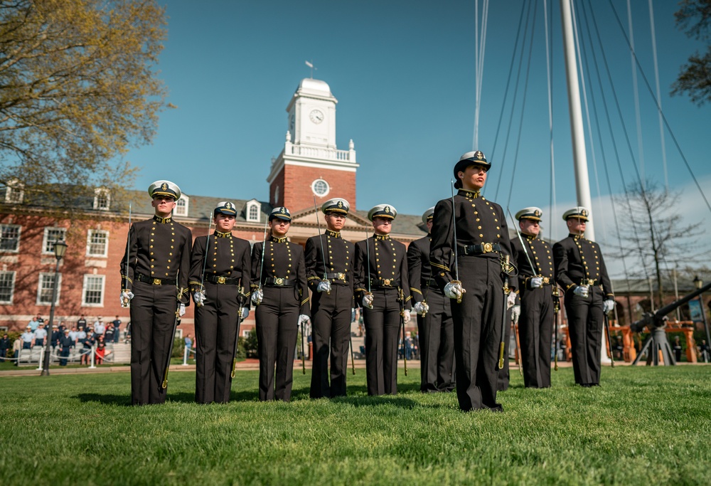 Coast Guard Academy holds change of watch Regimental Review