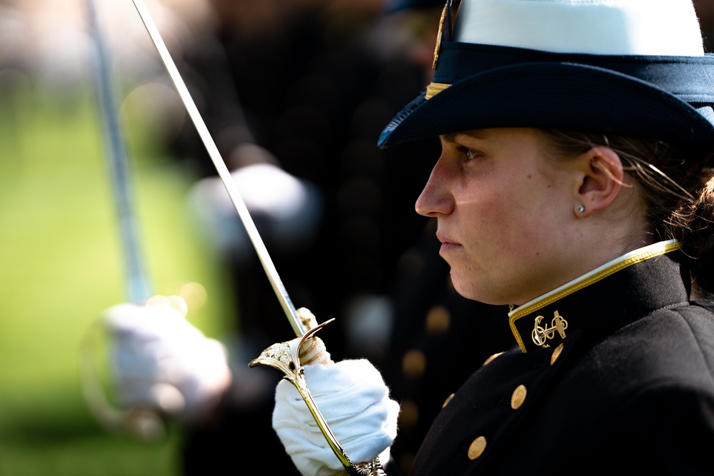 Coast Guard Academy holds change of watch Regimental Review