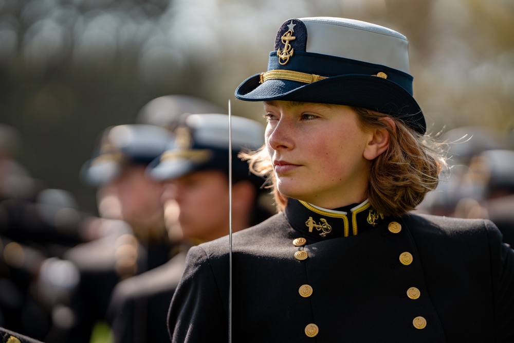 Coast Guard Academy holds change of watch Regimental Review