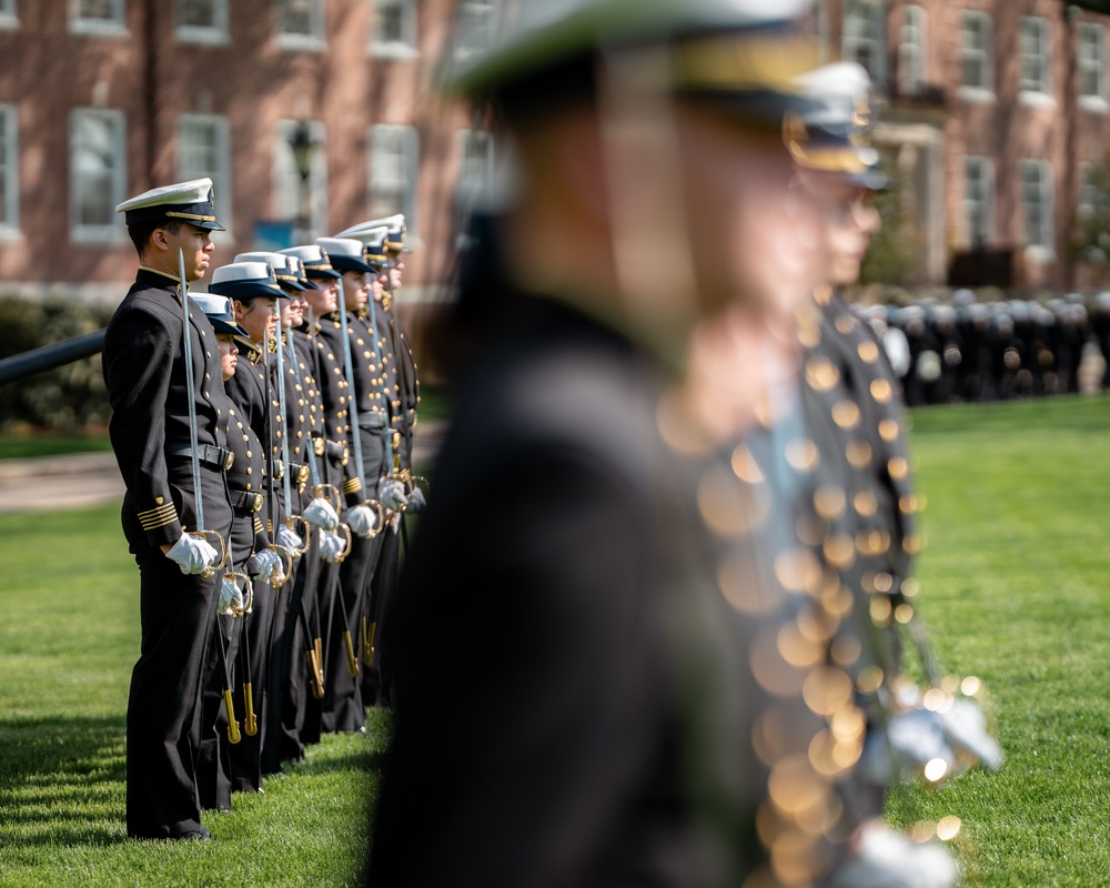 Coast Guard Academy holds change of watch Regimental Review