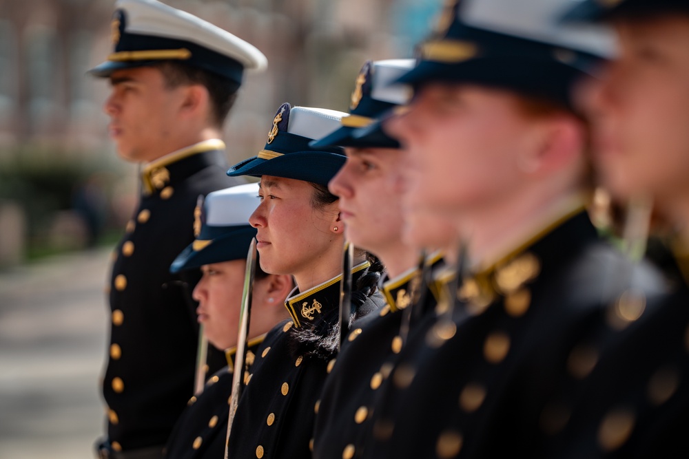 Coast Guard Academy holds change of watch Regimental Review