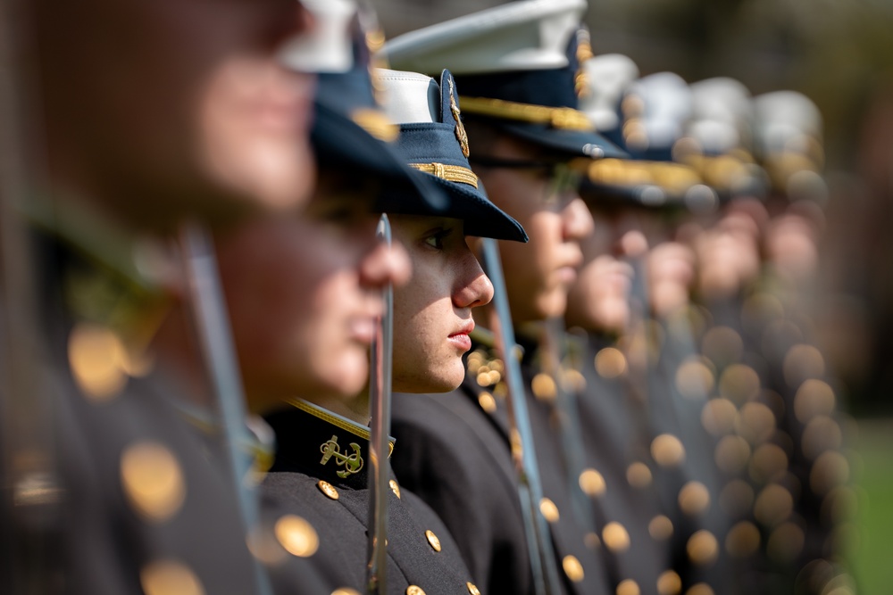 Coast Guard Academy holds change of watch Regimental Review