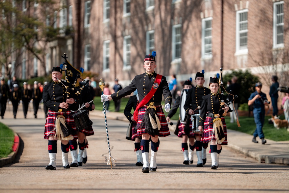 Coast Guard Academy holds change of watch Regimental Review