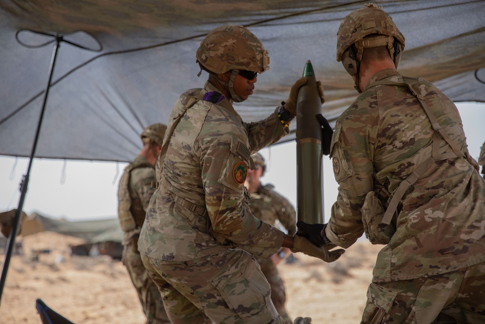 1-258th Field Artillery conduct field artillery training exercise at African Lion 2024