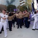 U.S. Maritime Service Members attend an All Hands Welcome Concert
