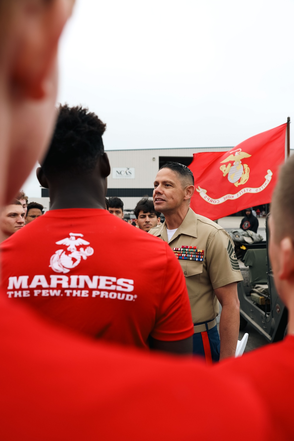 SERGEANT MAJOR OF THE MARINE CORPS VISITS KANSAS CITY