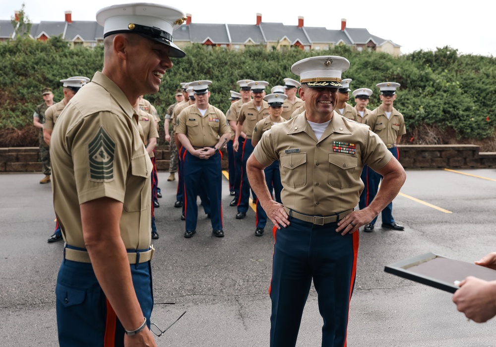 SERGEANT MAJOR OF THE MARINE CORPS VISITS KANSAS CITY