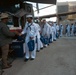 U.S. Navy Sailors interact with the staff at the Miami VA Medical Center during Fleet Week Miami 2024