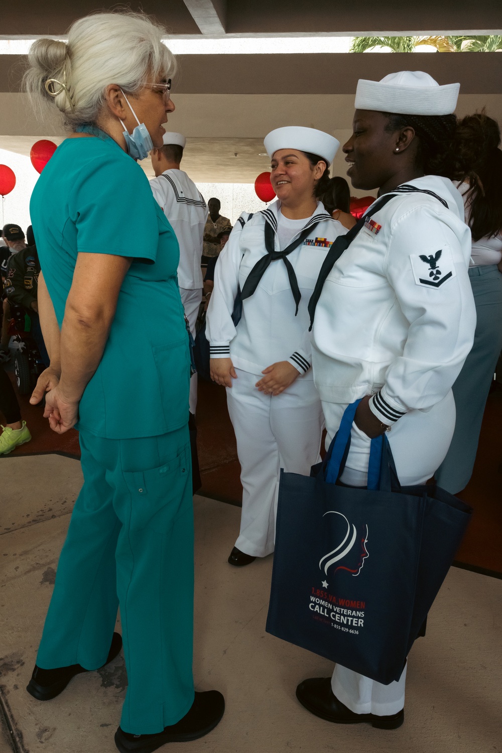 DVIDS Images U.S. Navy Sailors interact with Miami VA Medical